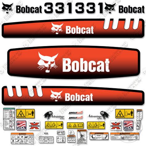 bobcat mini excavator 331 7120681 sticker|Bobcat Decals.